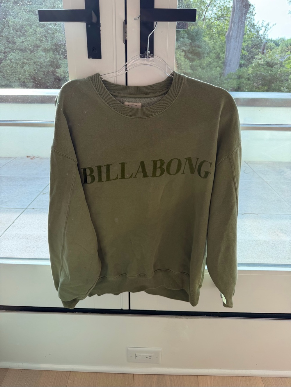 Billabong Olive Green Crewneck Sweatshirt